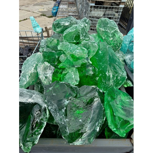 Кусковое стекло эрклез Зеленый