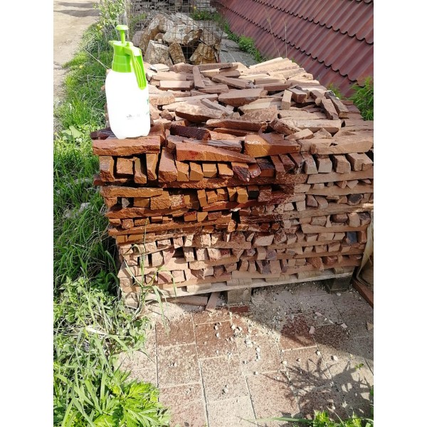Обрезь из природного камня Песчаник терракотовый