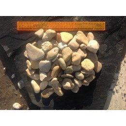 Галька морская медовая Хабез №3 фр 20-40мм