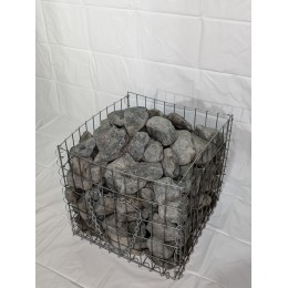 Камень для бани и сауны порфирит обвалованный 70-150мм, 20 кг