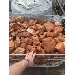 Природный камень валун Кремний рыжий 