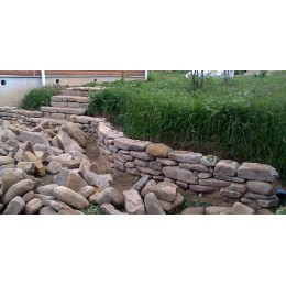 Природный Камень Плашка столбик для подпорной стенки