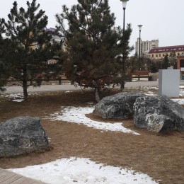 Натуральный камень бутовый мрамор черный