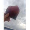 Кусковое стекло эрклез "Винный" темно-красный
