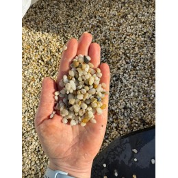 Галька морская Кварцевая фр 3-5мм
