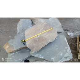 Природный камень плашка из песчаника серо-синего