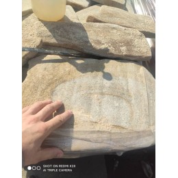 Галтованный плитняк Песчаник Бело-Желтый 