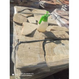 Галтованный плитняк Песчаник Бело-Желтый 