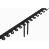 Бордюр пластиковый "New Fix Roll" H38  черный