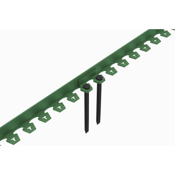 Бордюр пластиковый "New Fix Roll" H38 оливковый